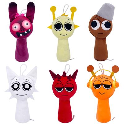 Plyšové hračky Sprunki Plyšové klíčky Plyšová bábika Sprunki Incredibox Hra Kreslený vankúšik Detské darčeky Plnené bábiky Vianočný darček
