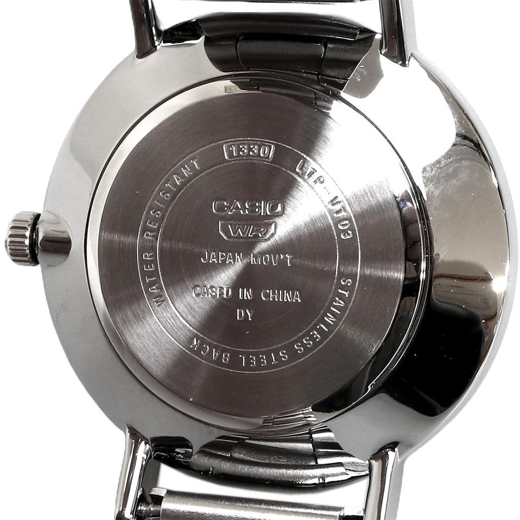 Casio LTP-VT03D-3B Analog Quartz Ladies Watch Mint Green Metallic Metal Band Overseas Model
