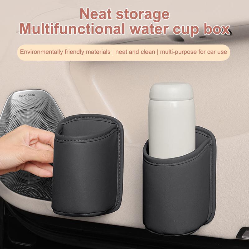 Universal Car Door Cup Holder Box Back Clip Design Drink Rack Storage Bin Car Seat Back Water Cup Box Organizer Pocket