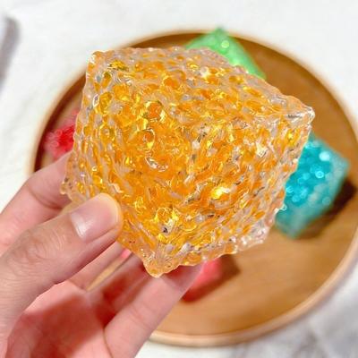 Cuadrados de Patrón de Flujo Coloridos Juguete para Apretar Cuadrados Granulados Suaves Juguetes Fidget para Aliviar la Ansiedad Juguete Anti Estrés para Niños Adultos Regalos