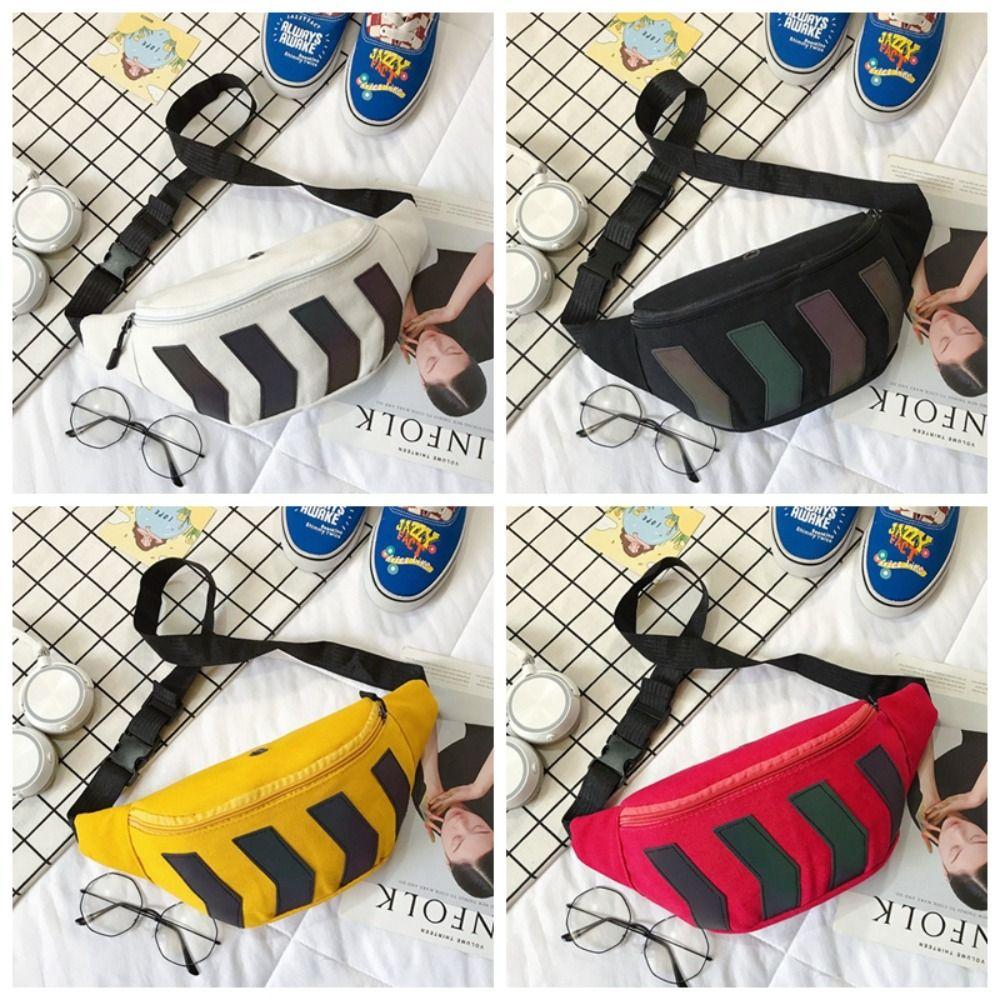 

Светоотражающая полоса Светоотражающая холщовая поясная сумка Портативная холщовая сумка для пикника красный