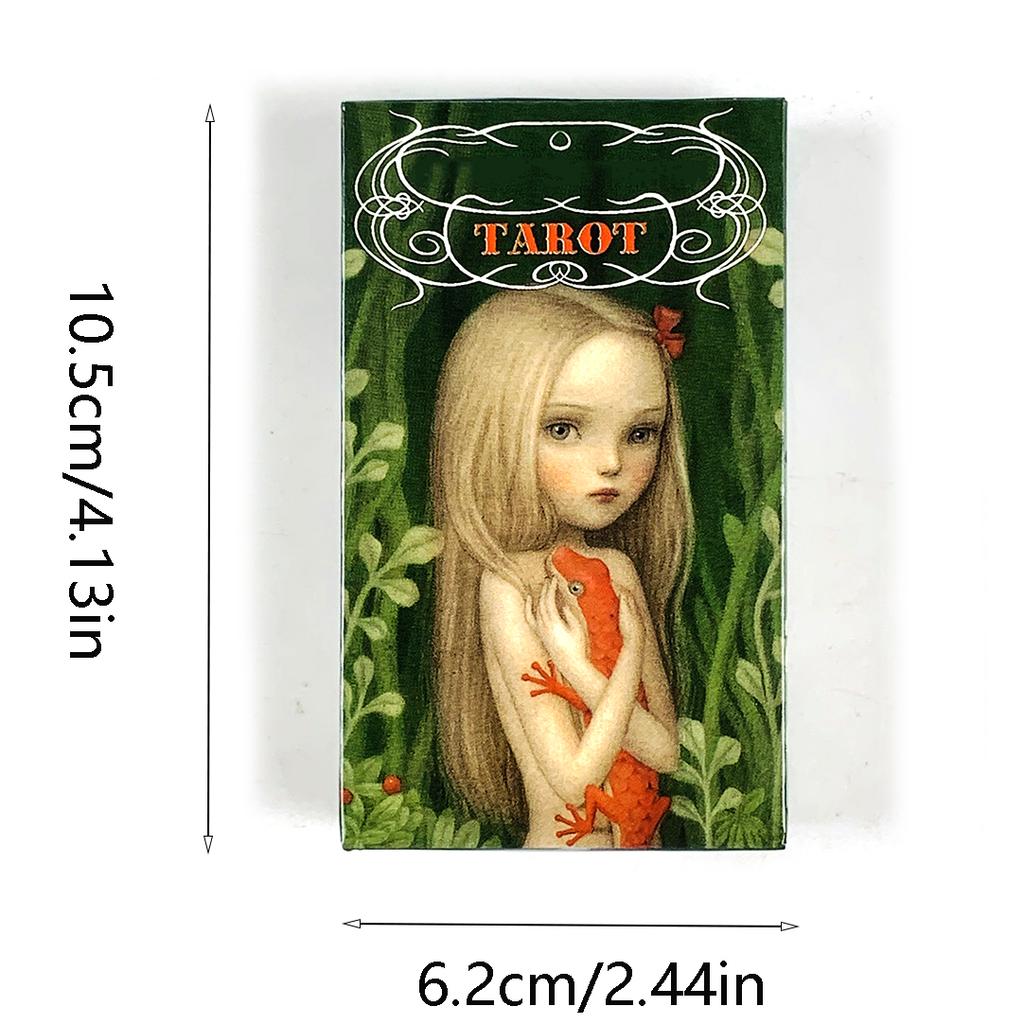 Tarot Cards A 78 Deck English Visions Fate Divination Edition Borad Playing Games Party Games, Christmas and New Year Gifts