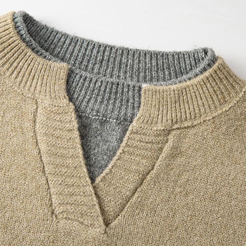 PLAYBOY Men's Faux Two-Piece Pullover Sweater