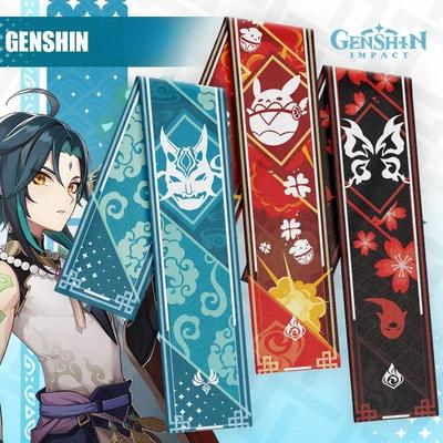 Genshin Impact Scarf Soft Warm Zhongli Shawl Wrap Cartoon Genshin Hutao Klee Thick Muffler Anime Neckerchief Winter Head Scarf