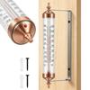 Outside Thermometer Decorative Outdoor Thermometer Waterproof Suitable for Outside Wall Window Garden Greenhouse Patio Garage
