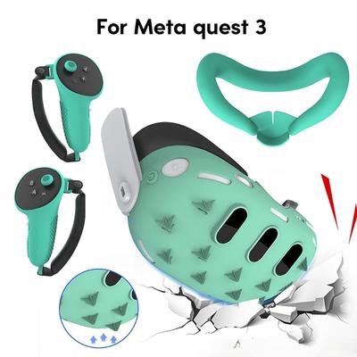 Essential 4pcs Accessories for VR Headset Protector Controller Grip Rocker Cap VR Facial Interfaces Controller Bracket