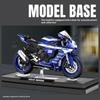 1/12 Yamaha R1M Car Model Simulation Sound and Light Belt Base Motorcycle Toy Ornaments To Give Your Boyfriend Gift