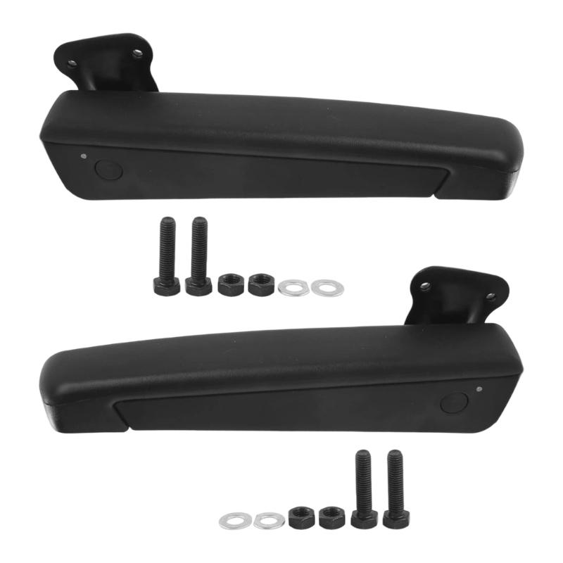 Flexible Position Vehicle Armrest Turning 90° Angle Driver Comfort Support PU Leather Cover Strong Build Works With Specific Cars