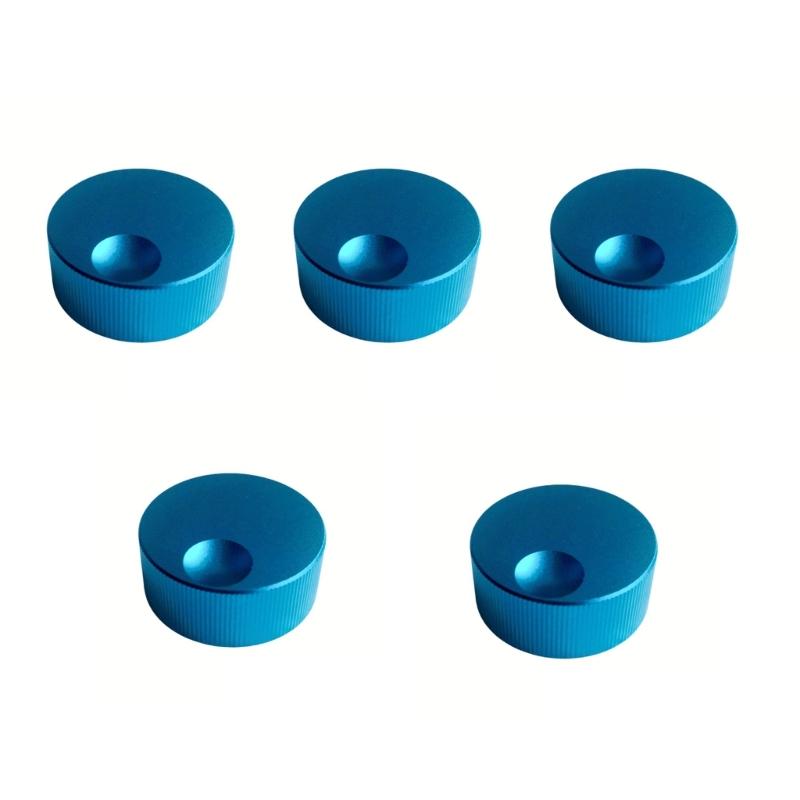 5 Stück massive Aluminiumlegierung Musikknöpfe 32x13mm Lautstärkeregler für sanfte Lautstärkeregelung Mattes Finish