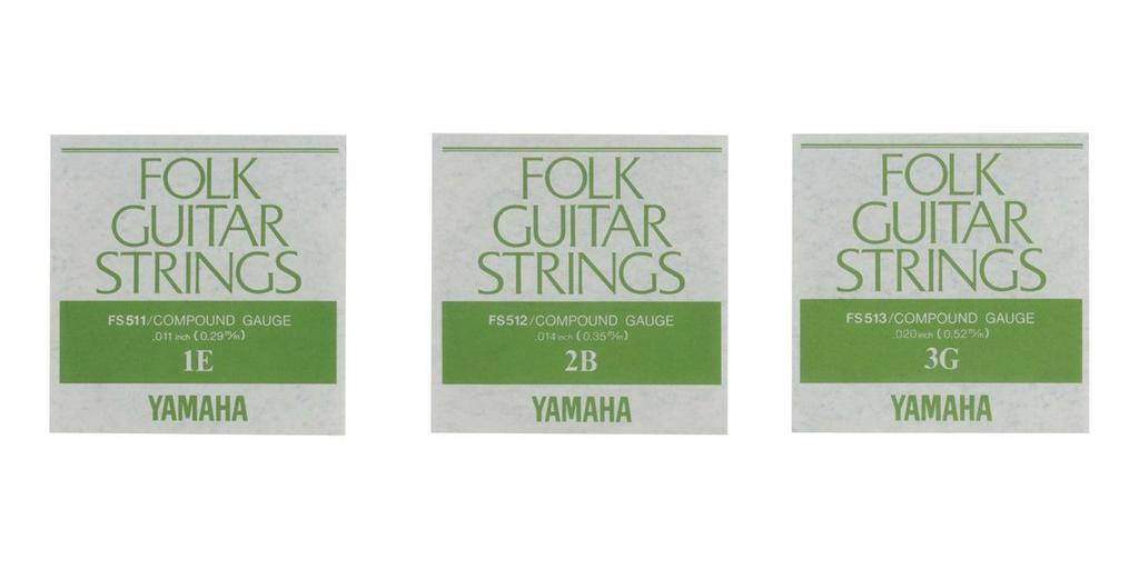 YAMAHA FS510 Compound Gauge Folk Guitar String Set