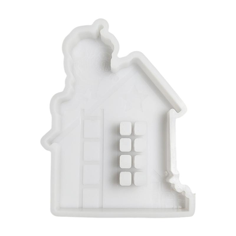 Christmas House Resin Silicone Molds Silicones Concrete Cement Moulds Christmas House Silicone Molds for Epoxy Resin
