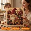 Adult Stress Relief Crafts Christmas Faux Pearl Art Kit, Tree Wreath Painting DIY Kids Holiday Gifts Sparkling Diamond Craft Kit for Adults,