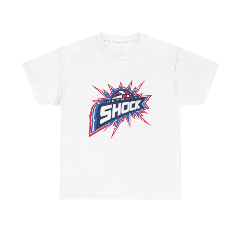 Detroit Shock Unisex Heavy Cotton T-Shirt, Retro Sports Tee, Detroit Shock T-shirt S