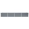 VidaXL Lit surélevé de jardin Acier galvanisé 320x80x45 cm Gris