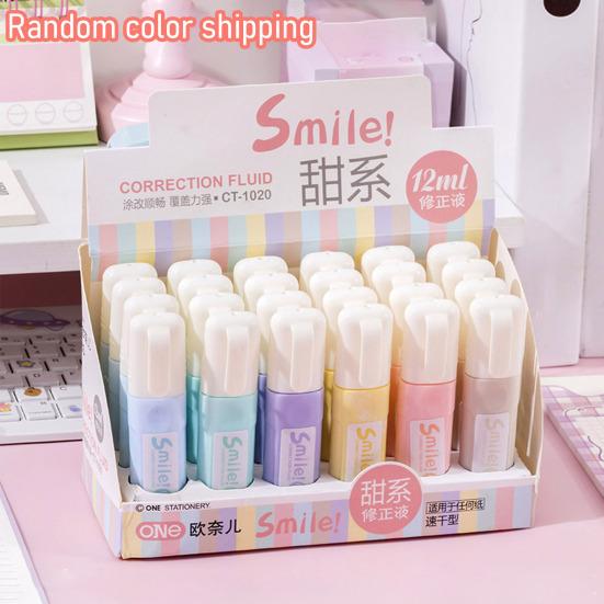 Correction Pen with Fast-Drying White-Out Large Capacity  Exam Correction Fluid for Students Office Smooth Coverage Smudge-Free School Supplies