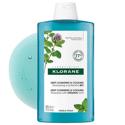 Klorane Aquamint Tiefenreinigendes & Kühlendes Shampoo, 400ml, 1 Stück