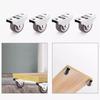 4pcs Steel Top Plate Drawer Slide Wheel 1/2 Inch Unidirectional Wheel  Toy Cabinet