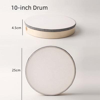 Tambourine 4/6/8/10 Inch Wooden Hand Drum Handheld Safe Percussion Convenient Carry Wood Frame Drum Happy Childhood