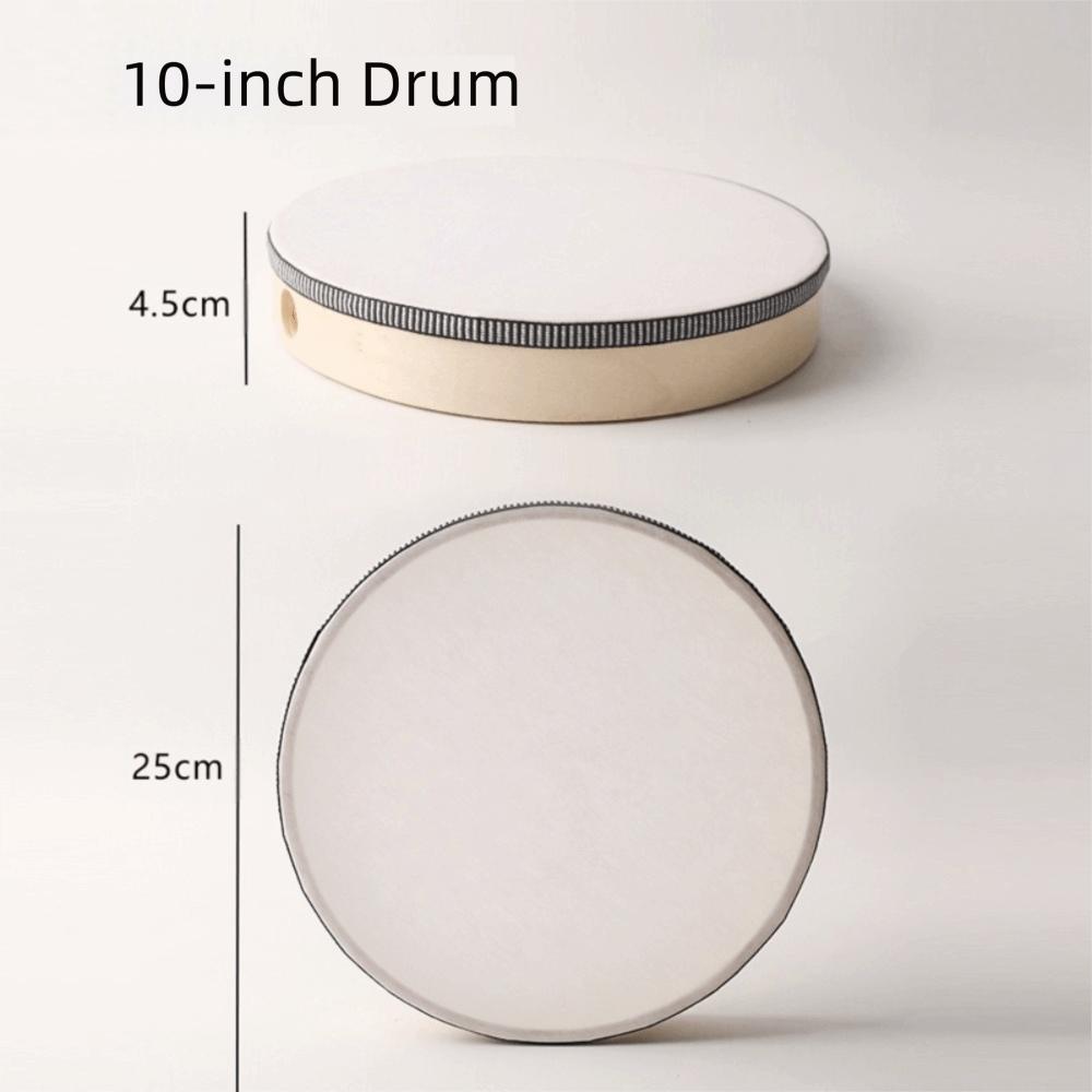 Handheld Percussion Toy Wood Frame Musical Instrument Toy Tambourine Children Drum Create