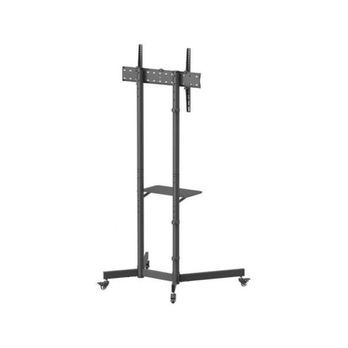 Support de sol - AISENS - FT70TE-333 - Acier noir - Inclinable - Pour TV 37-70"