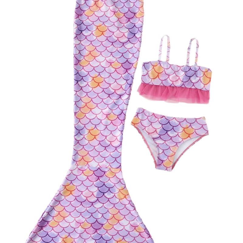 Kids' Mermaid Swimsuit with Tail
