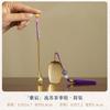 HOYIHM Green Tassel Alloy Tea Scoop Traditional Chahe Shovel Household Awakening Tea Ladle Puer Tea Services Accessories Craft