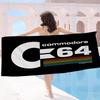 Commodore 64 logo Microfiber Blanket Quick Drying Beach Towels Oversized Printing Super Absorbent Pool Towel Blanket