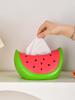Advanced Sense Watermelon Tissue Box Desktop Home Ceramic Living Room Porch Coffee Table Decoration Portable Creative Paper Box