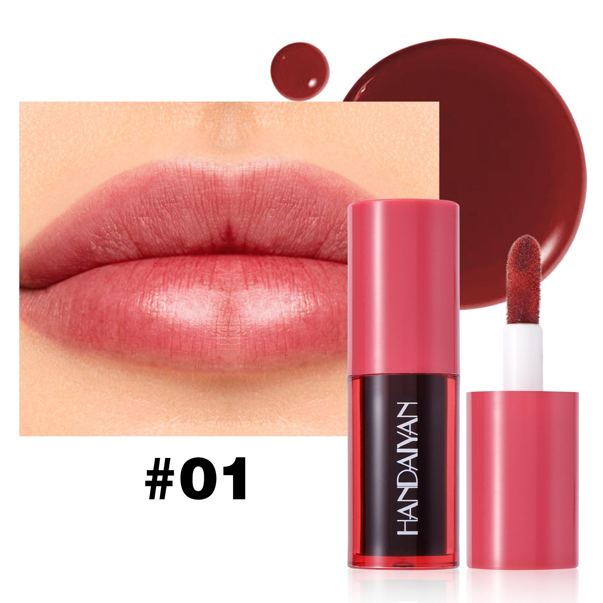 HANDAIYAN Hydrating Lip Gloss, Mirror Finish Liquid Lipstick, Long-Lasting Moisturizing, Non-Sticky Shiny Lip Glaze, Waterproof Nourishing Lip Makeup 1#