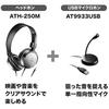 audio-technica USB microphone headphone starter pack telework/telecommuting AT9933USB PACK