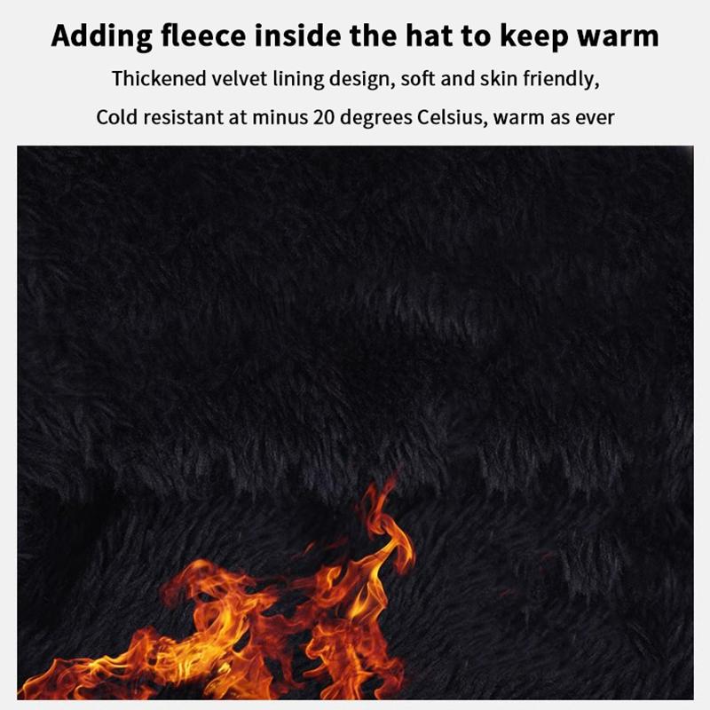 Women Knitted Beanie+Scarf Sets Thicken Velvet Lining Pullover Cap Unisex Winter Warm Plush Bonnet Neck Protection Scarves Hat