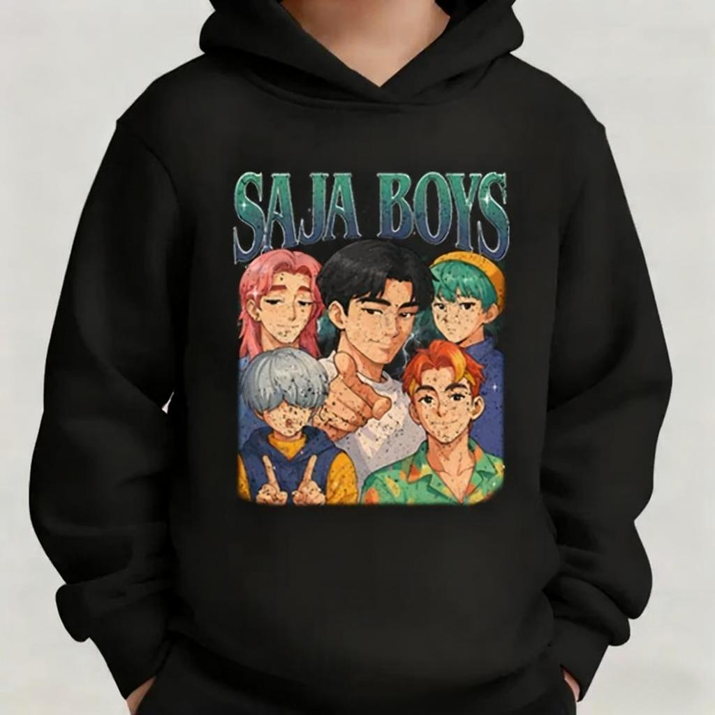 KPop Demon Hunters Saja Boys Kids Clothes Harajuku Fashion Streetwear Hoodies Girl Boy Funny Gift Clothing