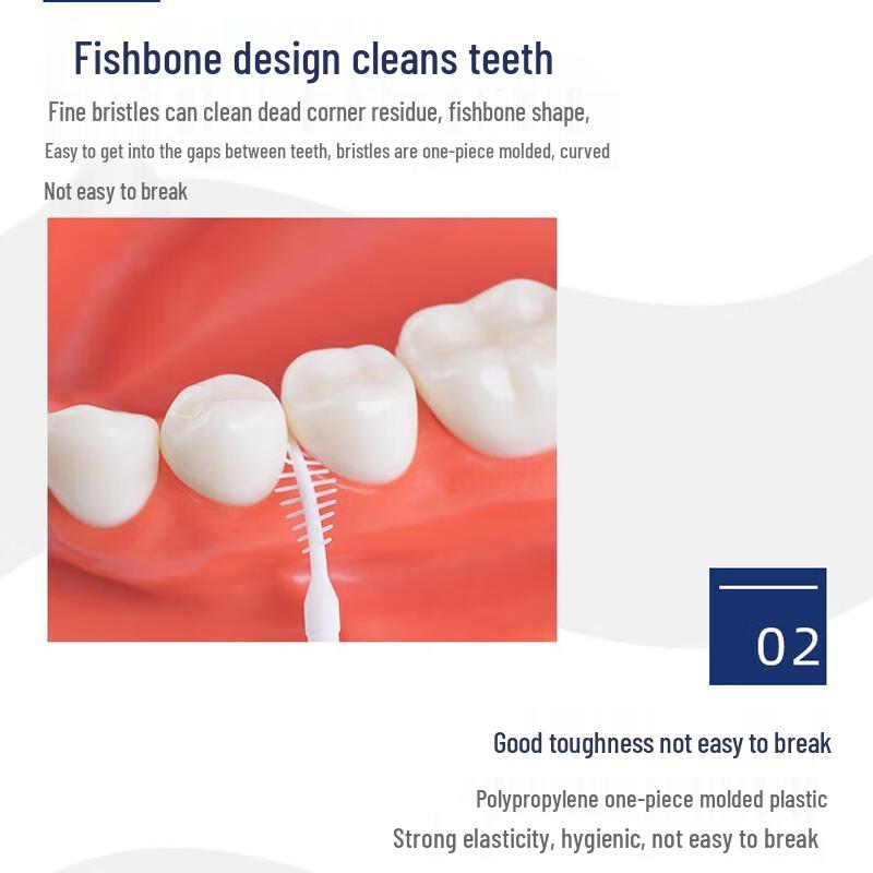 FAWNMUM Curved Hook Disposable Toothpick Brushes