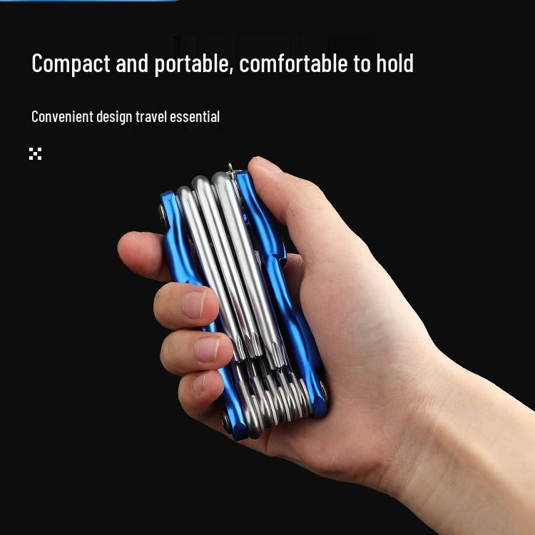 Foldable Hex Key Set: Metric, Imperial & Torx Screwdrivers