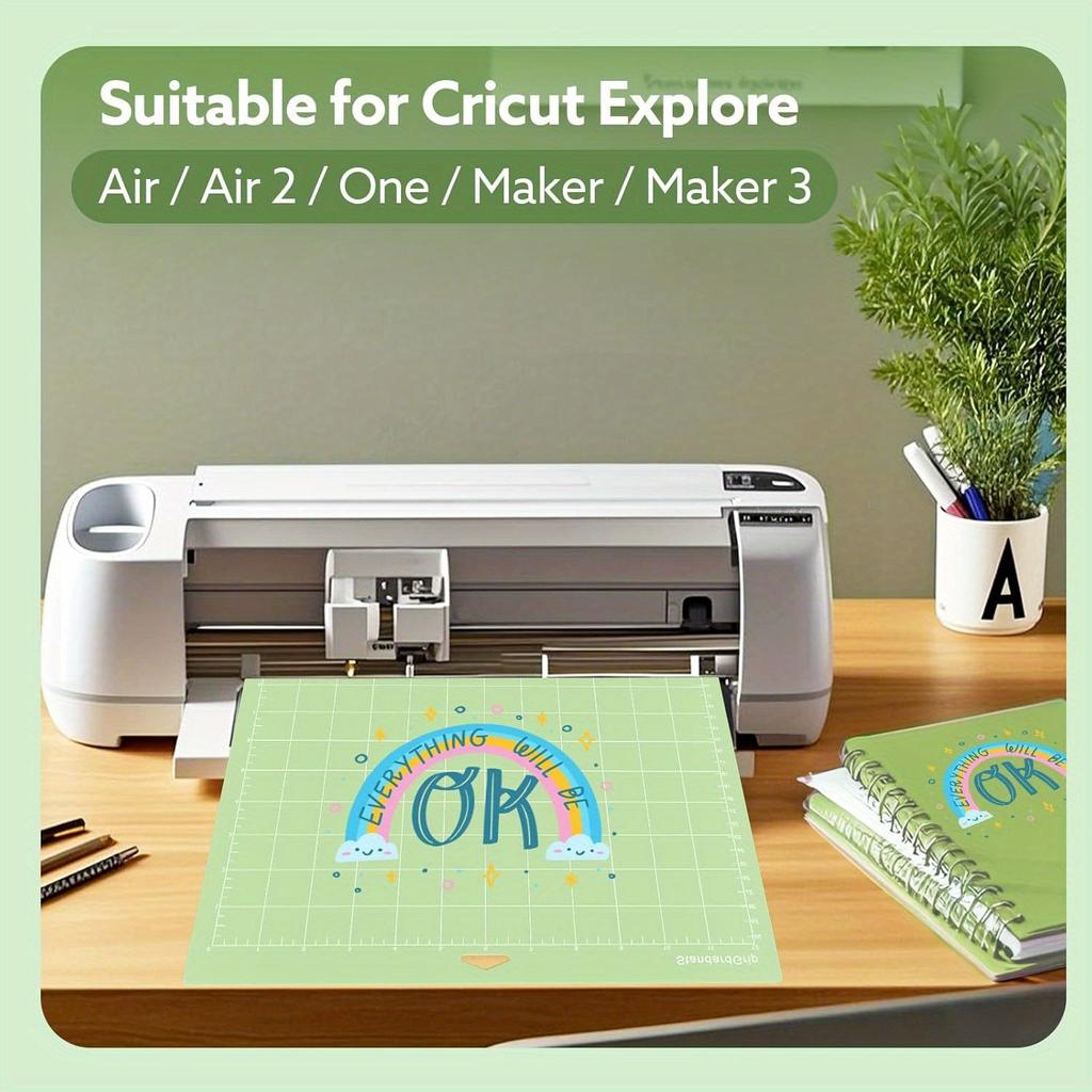 24er Pack Schneidematte für Cricut Bulk, 12x12 Zoll (Leicht, Standard, Stark), Vinylmatte Vielfalt Klebematten für Cricut Explore Air/Air 2/One/Maker