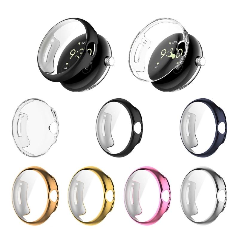 Stoßfest für Pixel Watch 2 TPU Displayschutzfolie Stoßfänger Schale Schutzhülle Kratzfest Kratzfeste Gehäuse