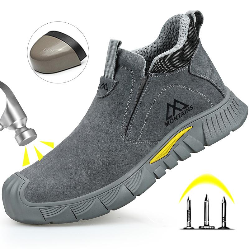 Electric Welder Safety Boots Men Anti Smashing Anti Piercing Work Protection Shoes Steel Toe Anti Scalding Shoe Sneakers