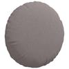 Seat Cushion 2 Pcs Taupe Ø40 X 13 Cm Fabric