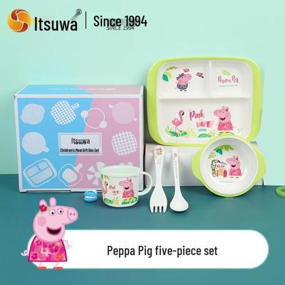 Wuhe Peppa Wutz 5-teiliges Kinder-Essgeschirr-Set