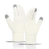 Touch Screen Gloves Winter Warm Knitted Velvet Thickened Windproof Cycling Men and Women Cold-proof Wool Simple Gloves