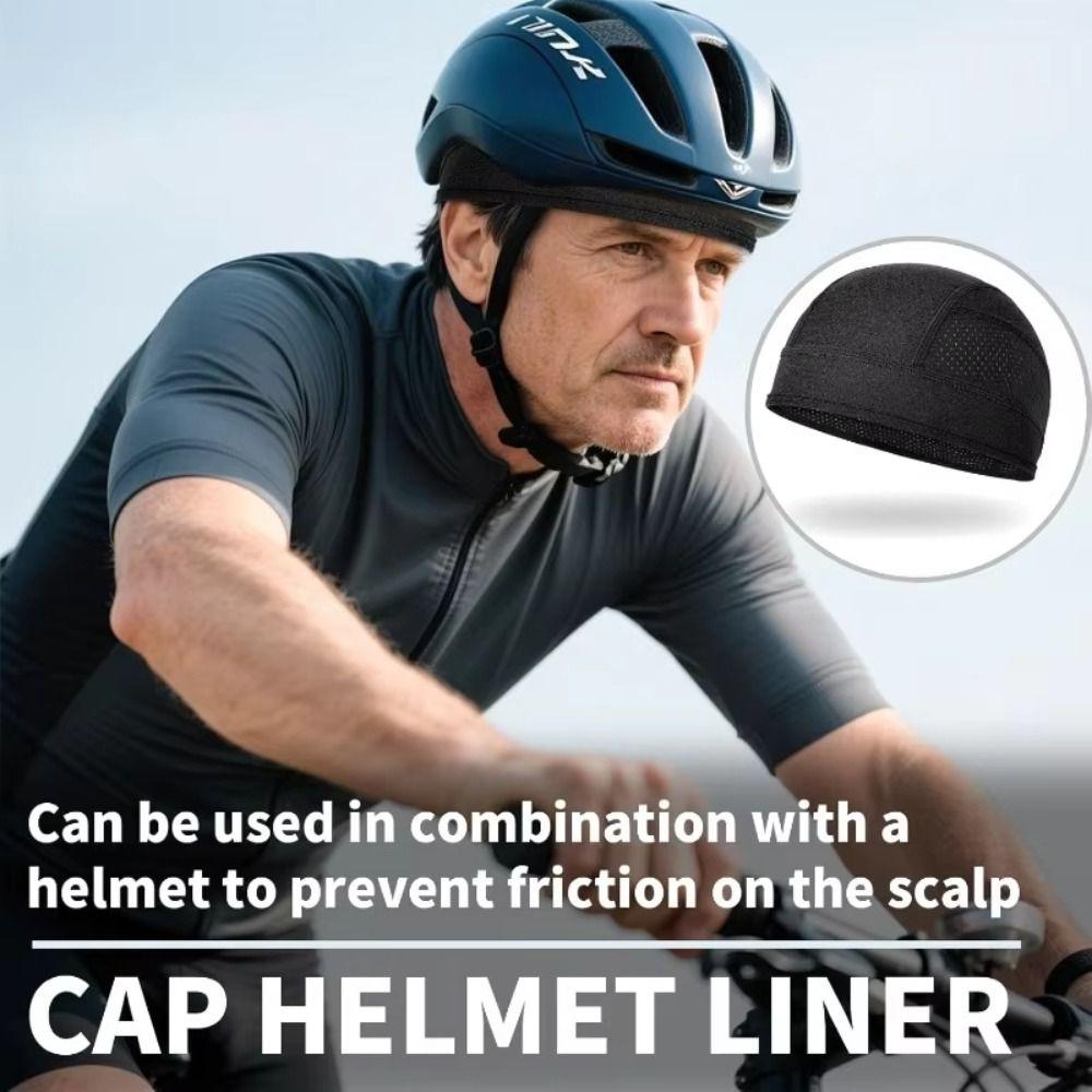 Quick Dry Cycling Caps Sun Protection Running Sports Hat Helmet Inner Cap  Summer Riding
