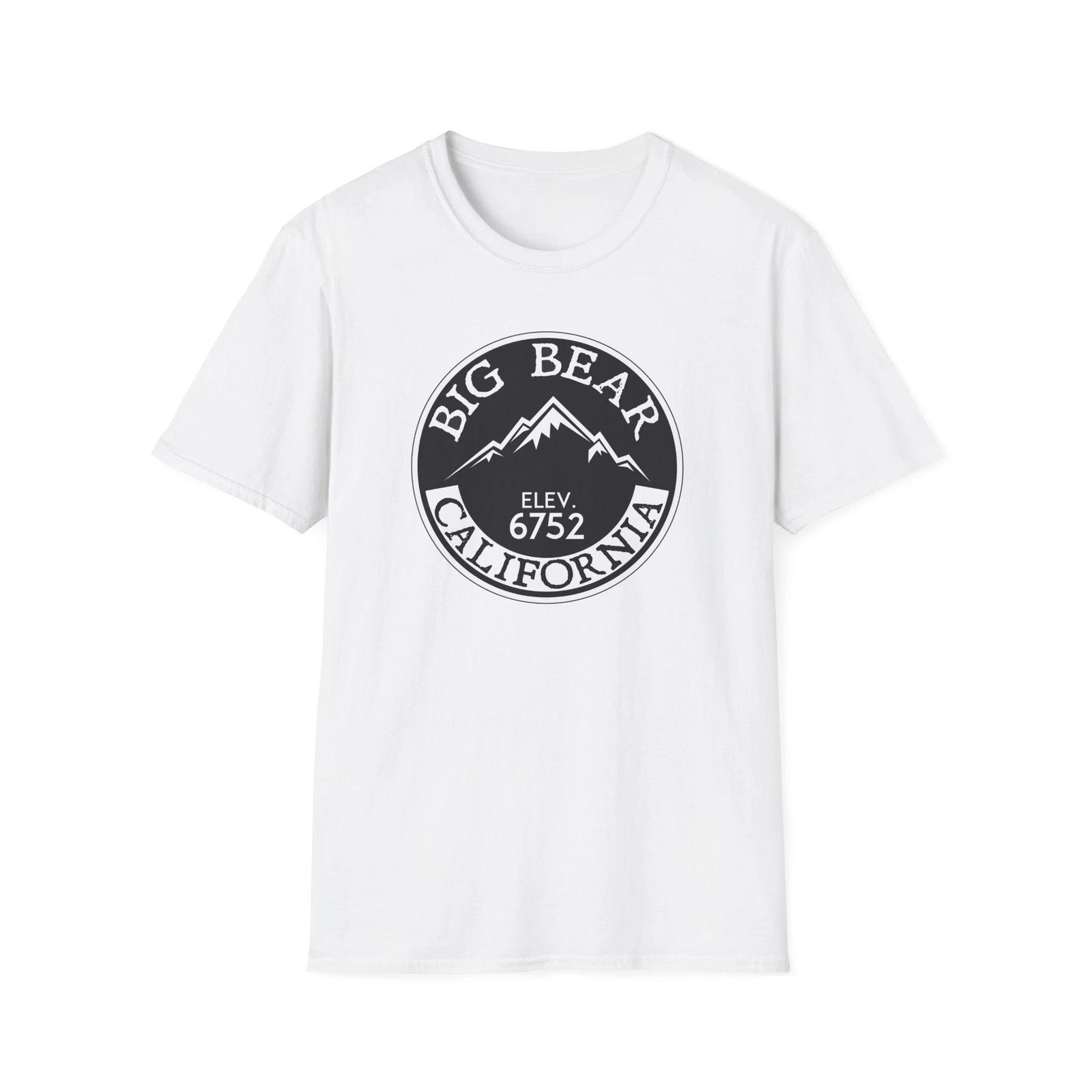 Big Bear California Unisex Softstyle T-Shirt - Skiing Souvenir Gift Tee XL