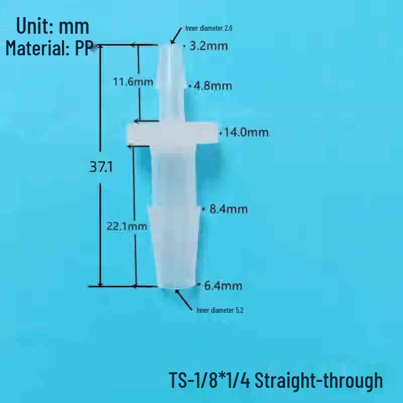 SanYou Peristaltic Pump PP Reducing Straight Connector