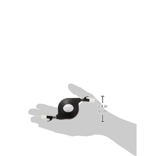 ELECOM LAN Cable 2.5m Unbreakable Winder CAT6 Black LD-MCTGT/BK2