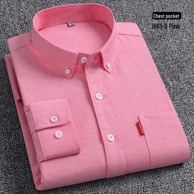 

Рубашка Oxford Slim Fit с длинным рукавом из хлопка для молодых мужчин M