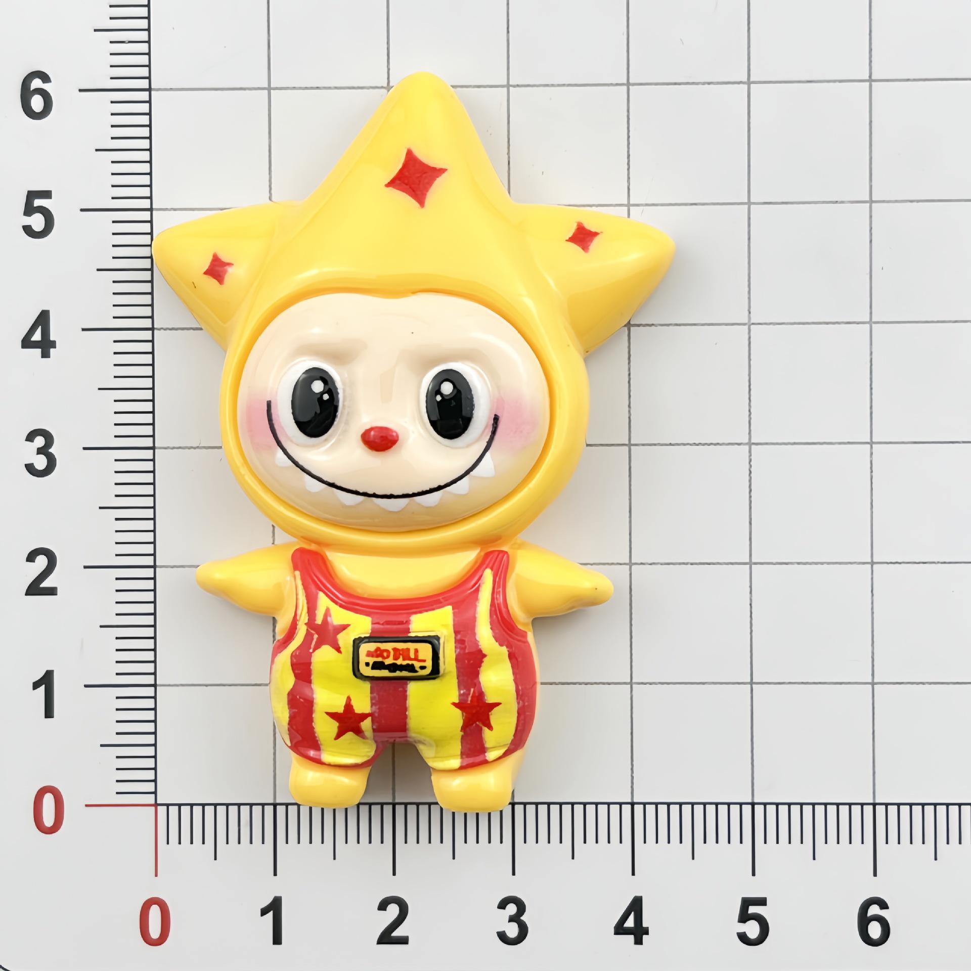 Cartoon Star Character Resin Accessories for DIY Hair Clips, Phone Cases, Keychains, Croc Charms
