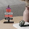 Festive Halloween Wooden Table Sign for Home and Office Decor