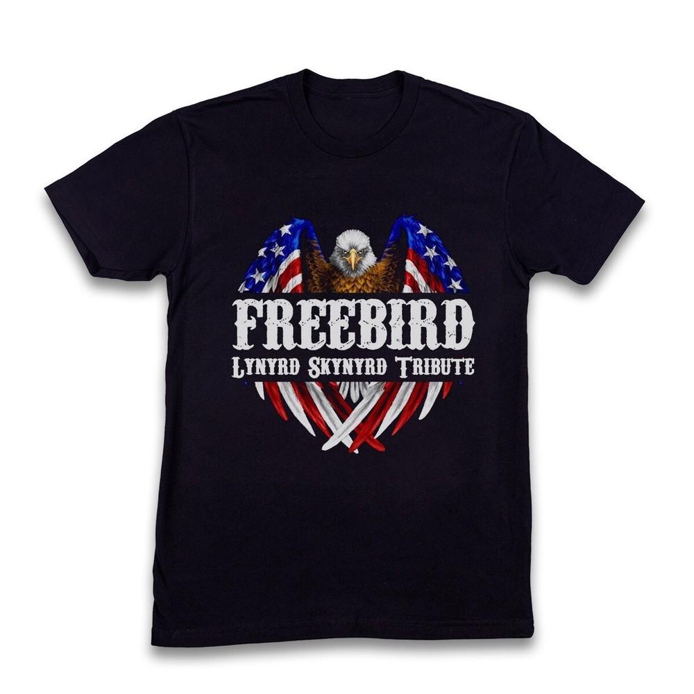 Lynyrd Skynyrd Free Bird T-shirtTribut<wbr/>e T-shirt Unisex Black T-shirt Size S-5
