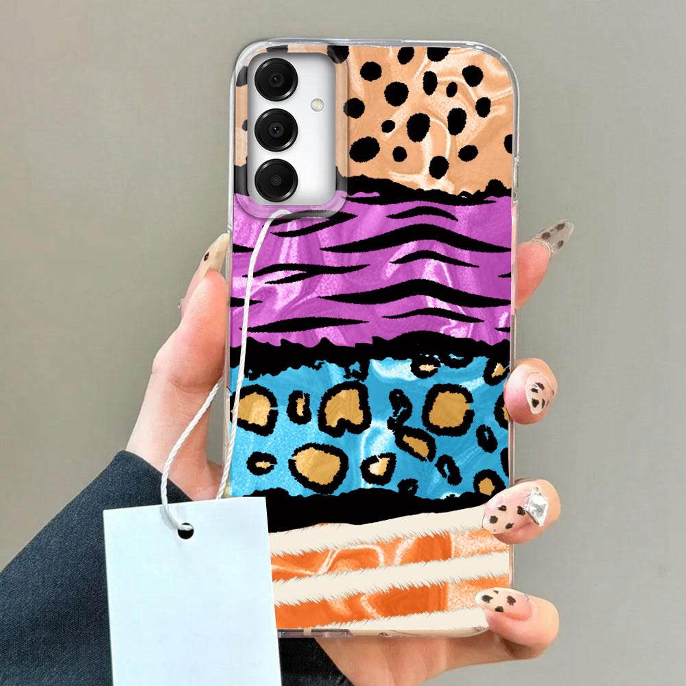 Leopard Print Water Wave Texture Phone Cases for Samsung Galaxy A55 A56 A36 A26 A16 A54 A14 A24 A34 A06 A53 Shell Silicone Cover