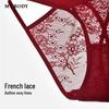 mybody Women's Sensual Lace Breathable Mid-Low Waist Briefs